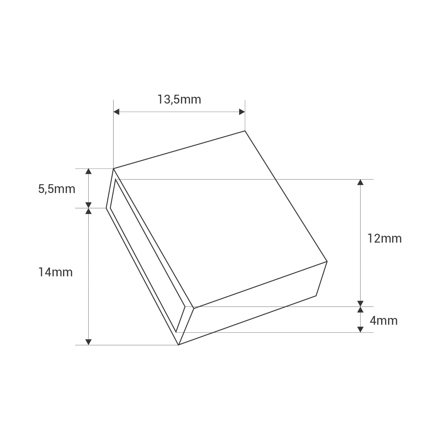 Tapa inicio/fin para tira LED sumergible con PCB 10mm (2)