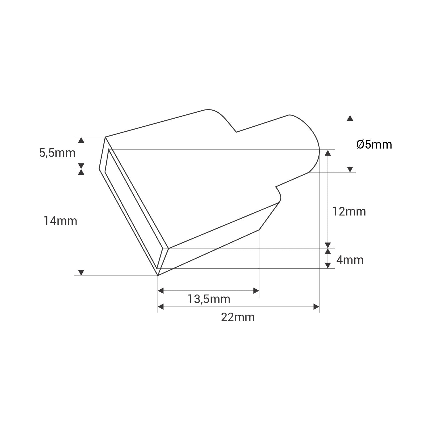 Tapa inicio/fin para tira LED sumergible con PCB 10mm (3)