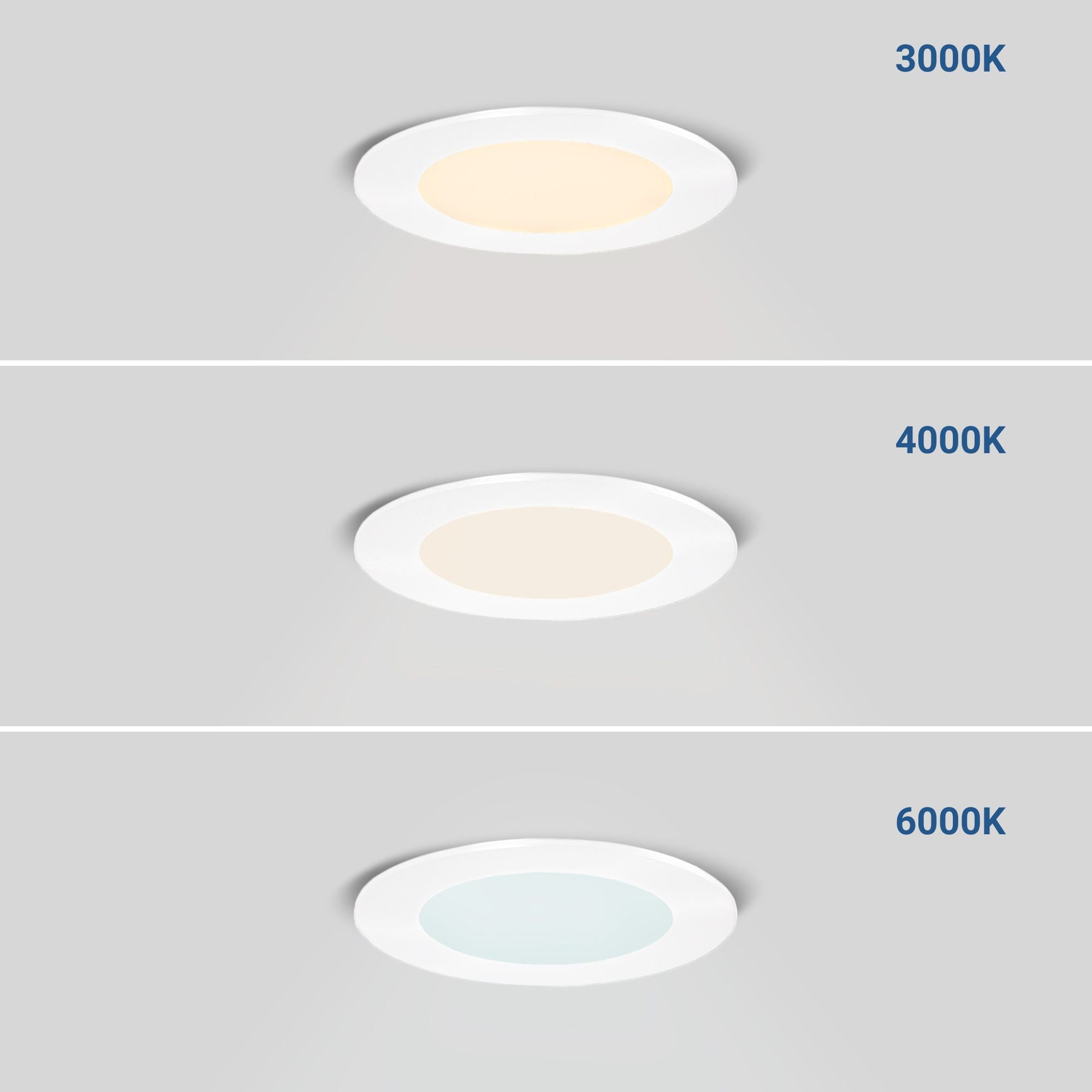 Downlight LED ultra slim 6W - CCT - Corte Ø 110mm - 3 colores (31)