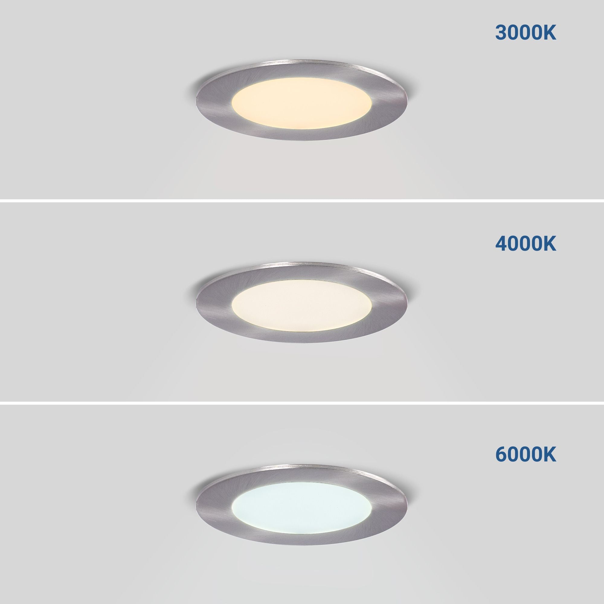 Downlight LED ultra slim 6W - CCT - Corte Ø 110mm - 3 colores (33)