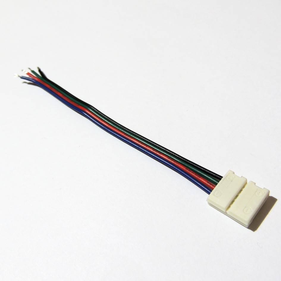 Conector de Tira LED 12V RGB 1 cm a cable