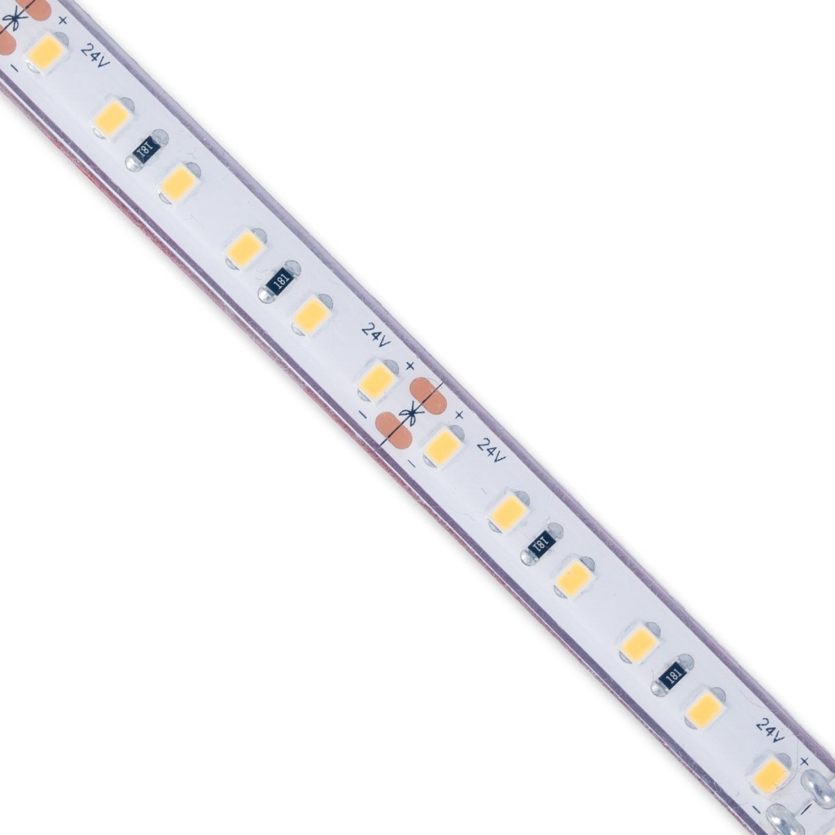 Tira LED 24V DC sumergible - Monocolor - 9.6W/m - 10mm - IP68 - 5 metros - 120ch/m - Barcelona Led-