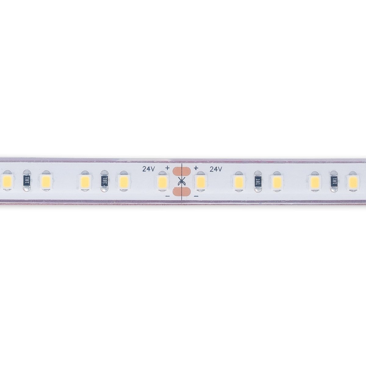 Tira LED 24V DC sumergible - Monocolor - 9.6W/m - 10mm - IP68 - 5 metros - 120ch/m - Barcelona Led-