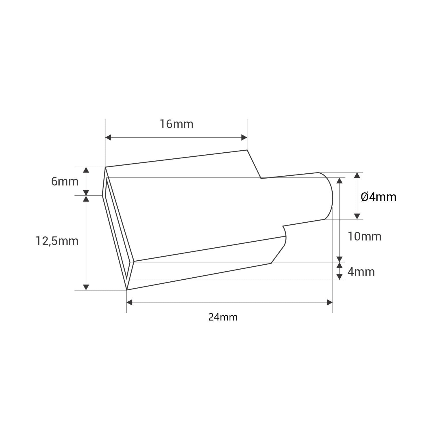 Tapa inicio/fin para tira LED sumergible con PCB 8mm - Ref. NWS0410-24V-5M (3)
