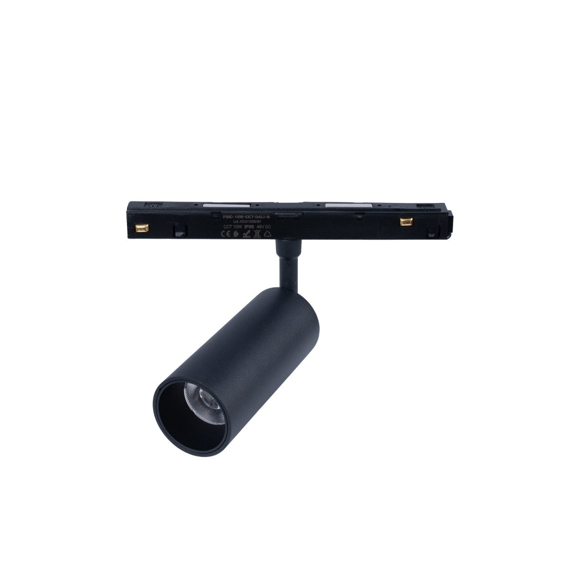 Foco LED para carril magnético 48V - 10W - DALI-2 regulable - Negro - Barcelona Led-
