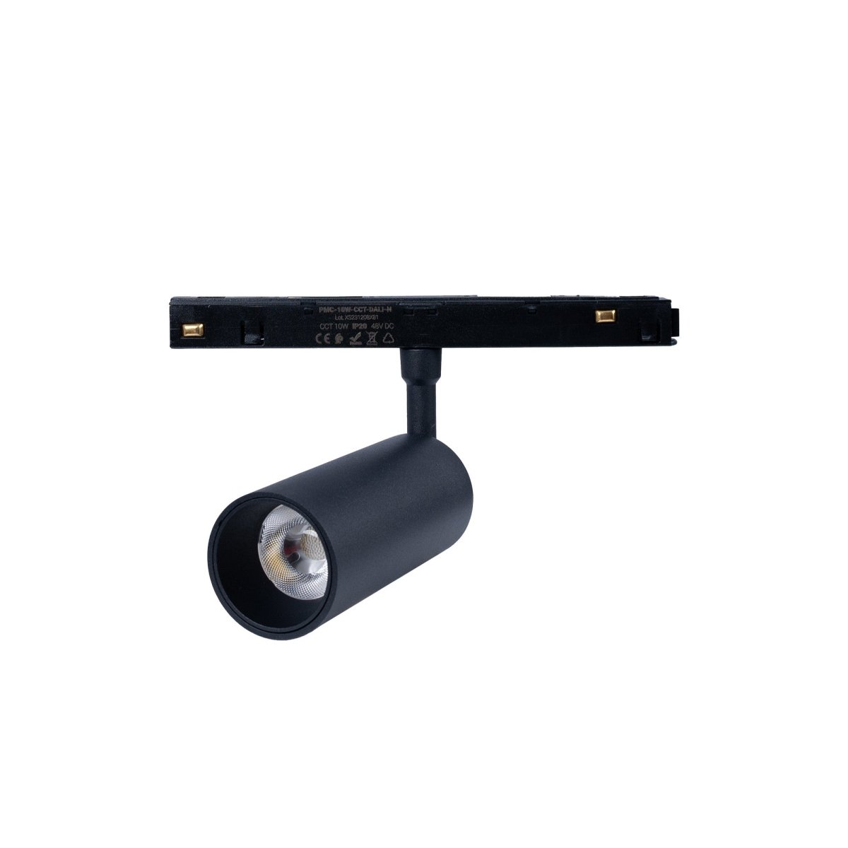 Foco LED para carril magnético 48V - 10W - DALI-2 regulable - Negro - Barcelona Led-
