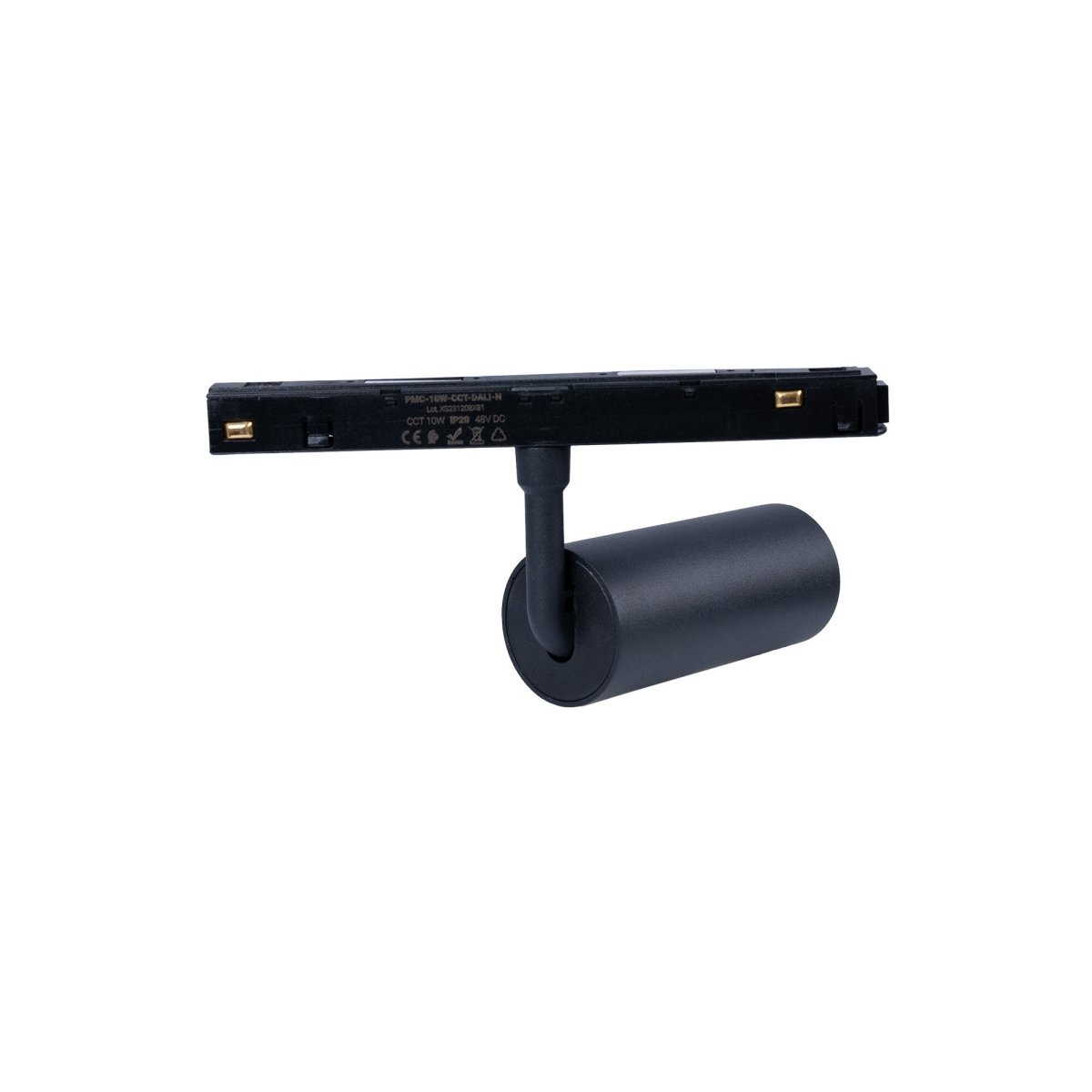 Foco LED para carril magnético 48V - 10W - DALI-2 regulable - Negro - Barcelona Led-