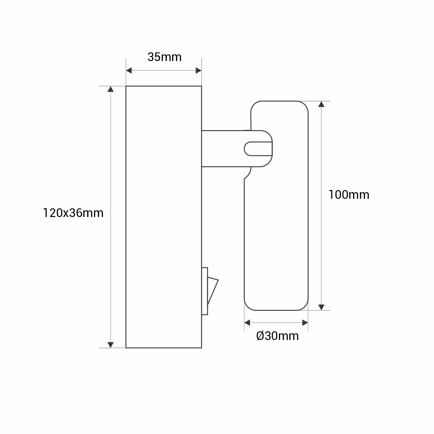 Aplique de pared para lectura 2W - Orientable - Chip CREE (39)