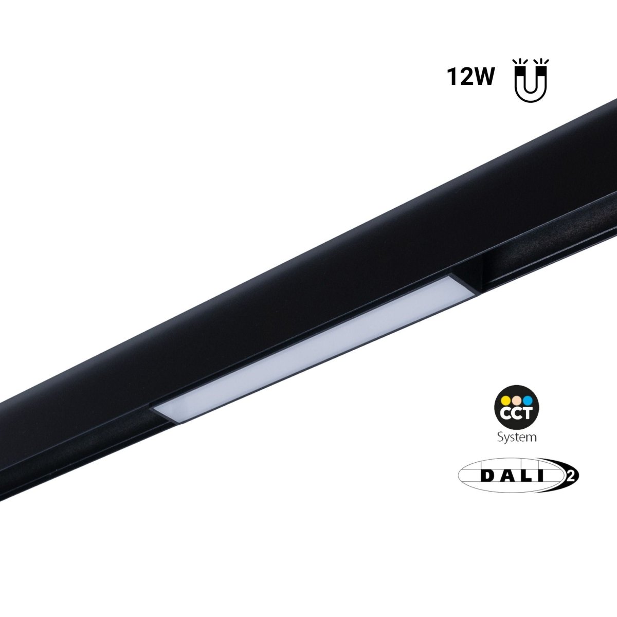 Foco lineal opal para carril magnético 48V CCT - 12W - DALI-2 regulable - Barcelona Led-
