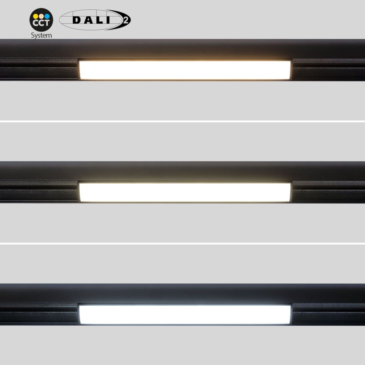 Foco lineal opal para carril magnético 48V CCT - 12W - DALI-2 regulable - Barcelona Led-