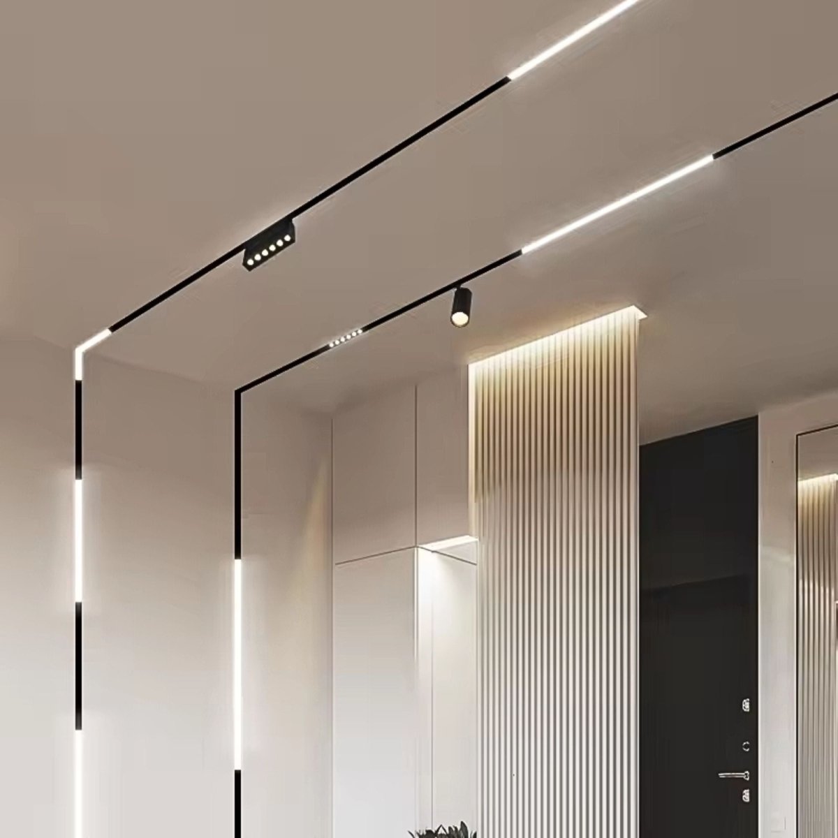 Foco lineal opal para carril magnético 48V CCT - 12W - DALI-2 regulable - Barcelona Led-