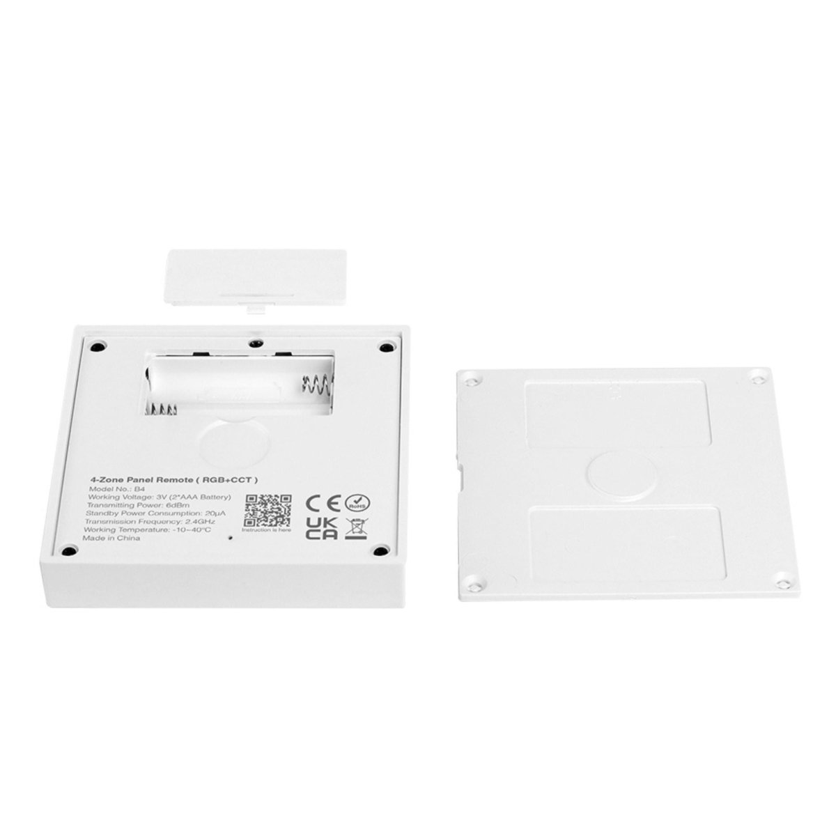 Panel de control táctil RGB + CCT - 4 zonas - Milight - Barcelona Led-Control y regulación