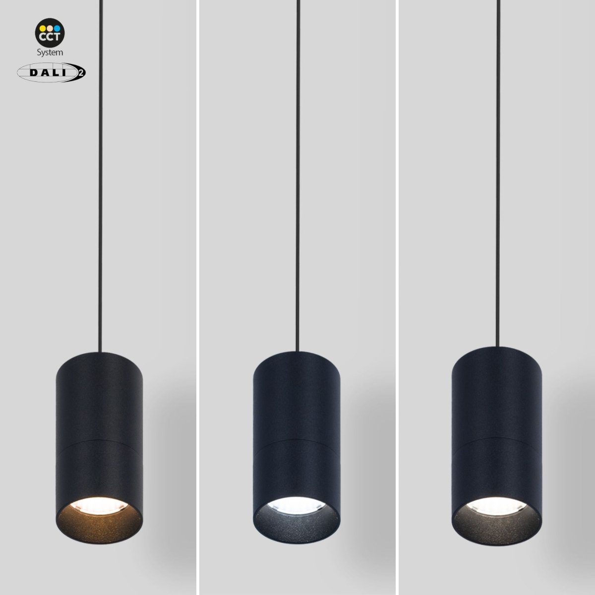 Foco de suspensión LED para carril magnético 48V - 5W - DALI-2 regulable - Barcelona Led-