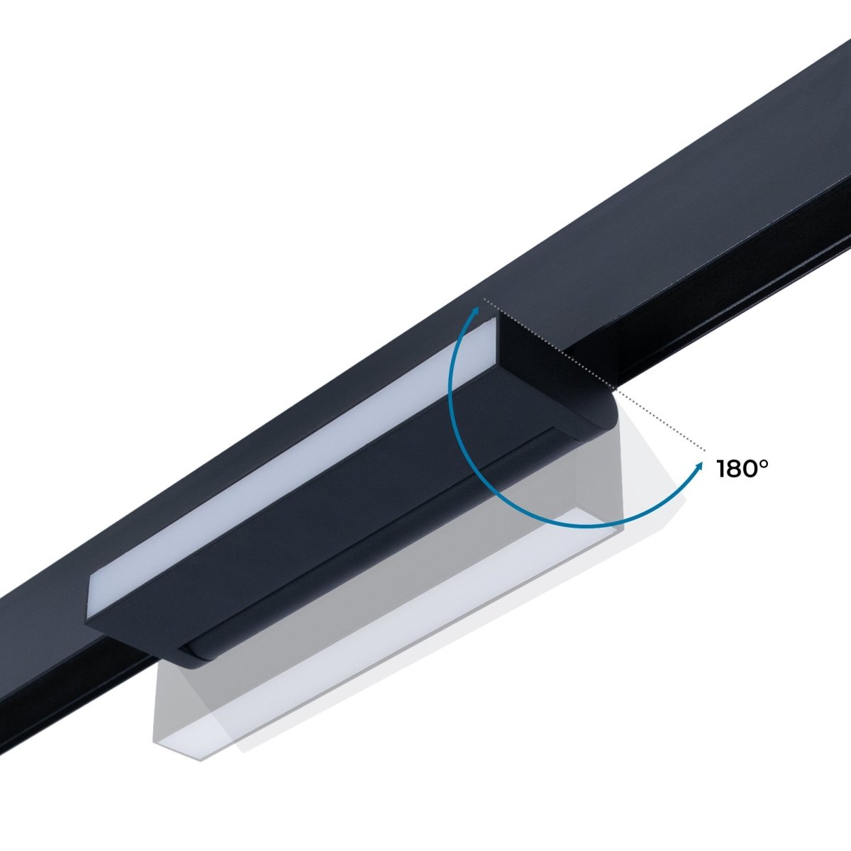 Foco lineal opal orientable carril magnético 48V CCT - 12W - Regulación DALI-2 - Barcelona Led-