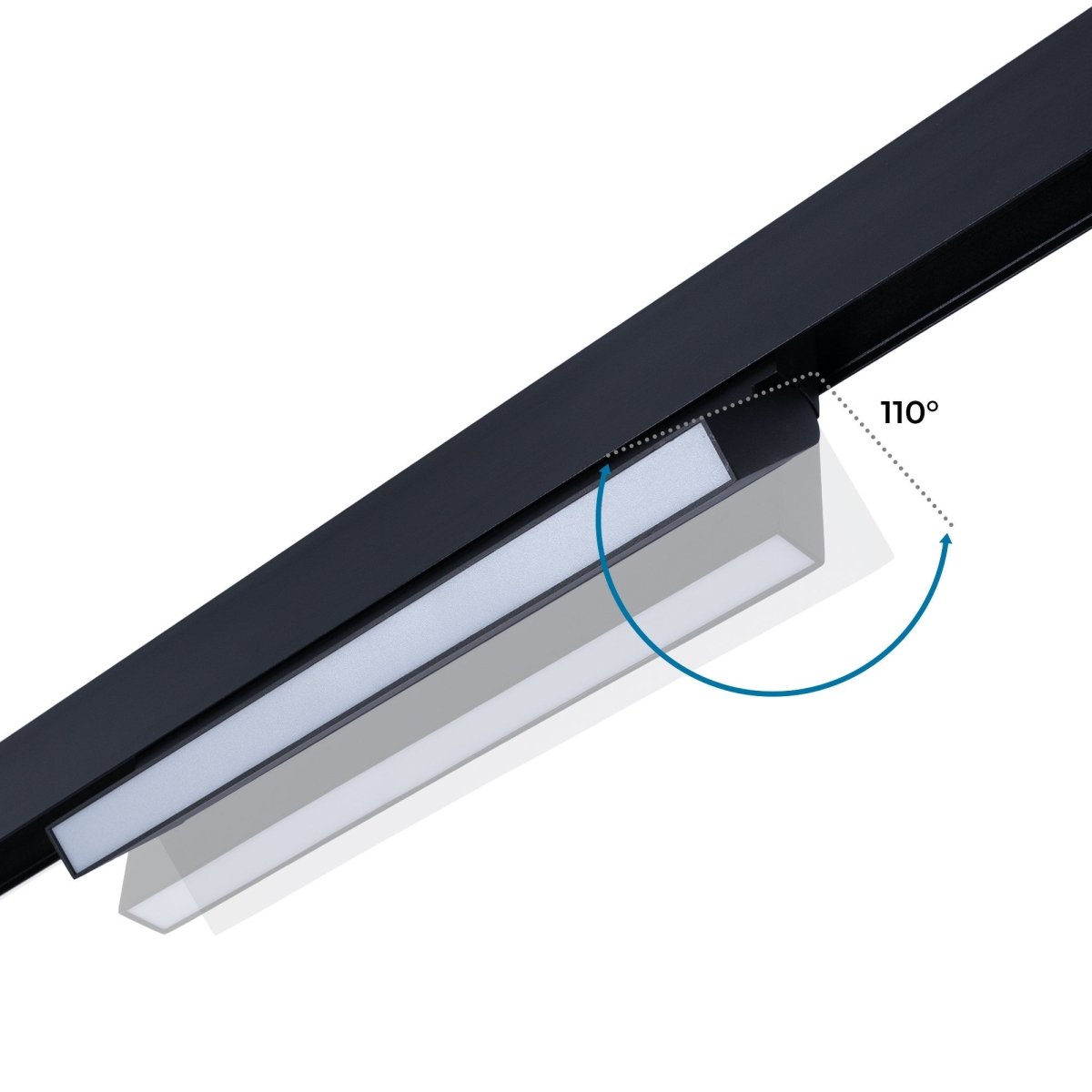 Foco lineal opal orientable carril magnético 48V CCT - 18W - DALI-2 regulable - Barcelona Led-
