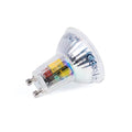 KIT Aro empotrable basculante Ø90mm + Bombilla GU10 6W + Portalámparas 5