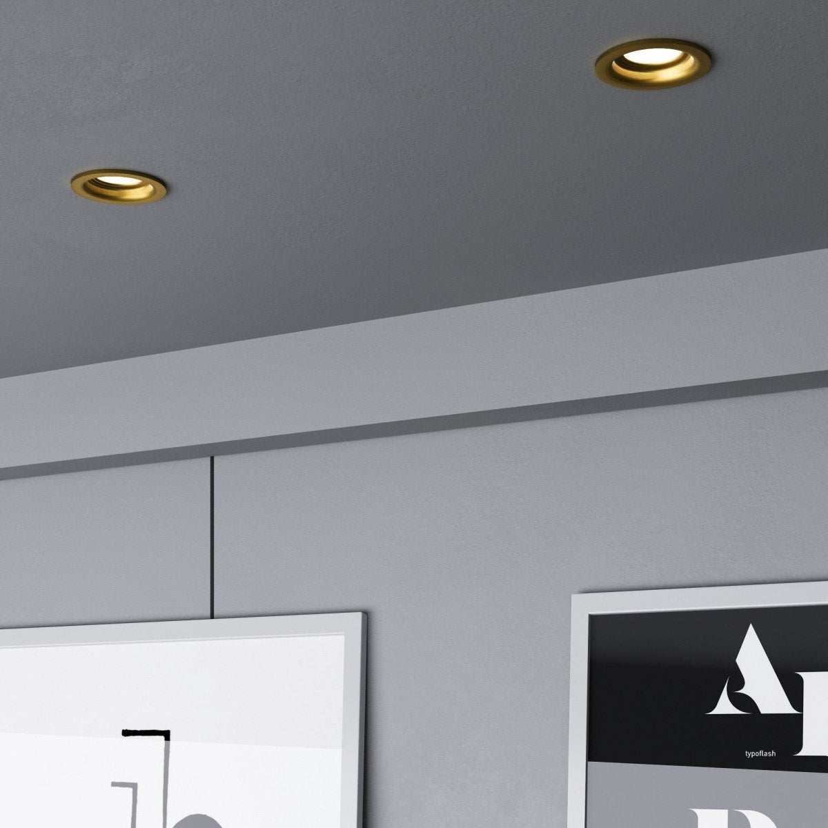 Aro downlight circular para bombilla GU10 / MR16 - Corte Ø70mm - Barcelona Led-