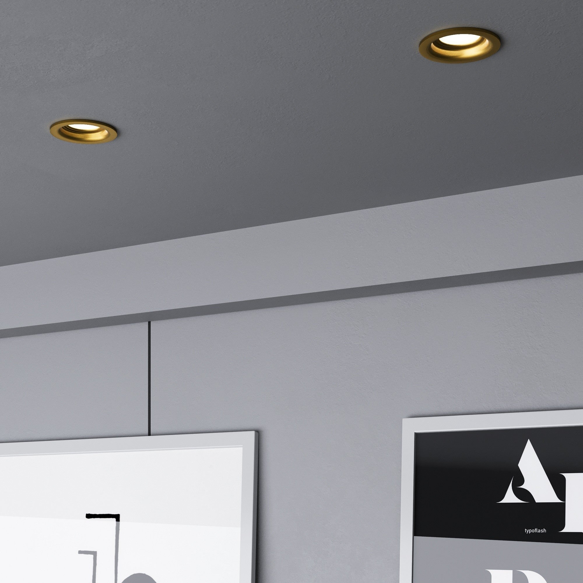 Aro downlight circular para bombilla GU10 / MR16 - Corte Ø70mm (26)