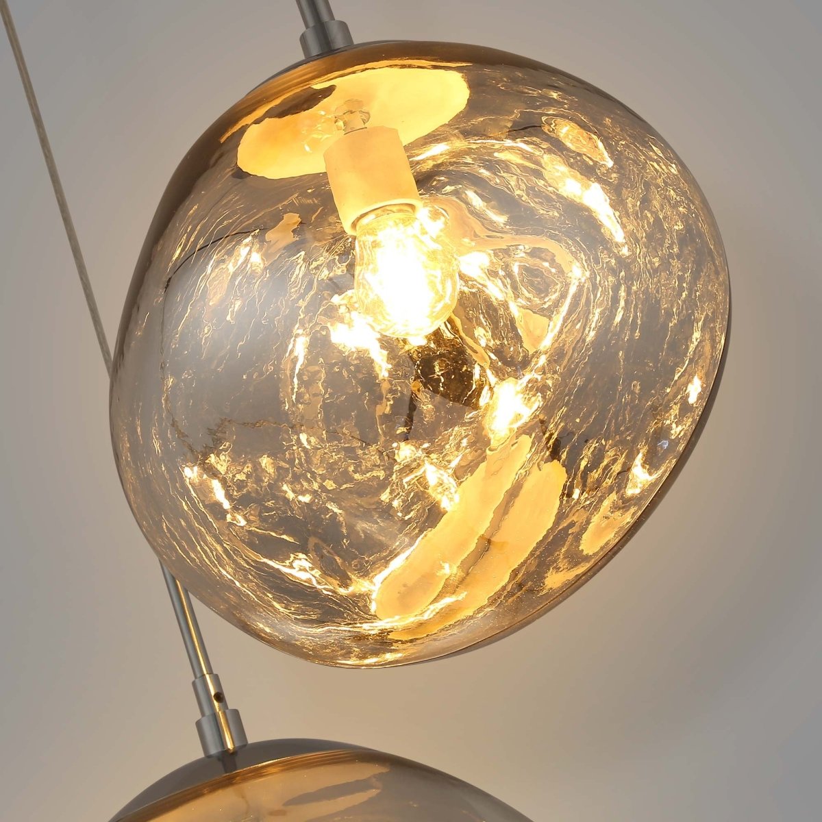 Lámpara colgante cristal triple "KADNIS" - 3 x E27 - Barcelona Led-Decoración