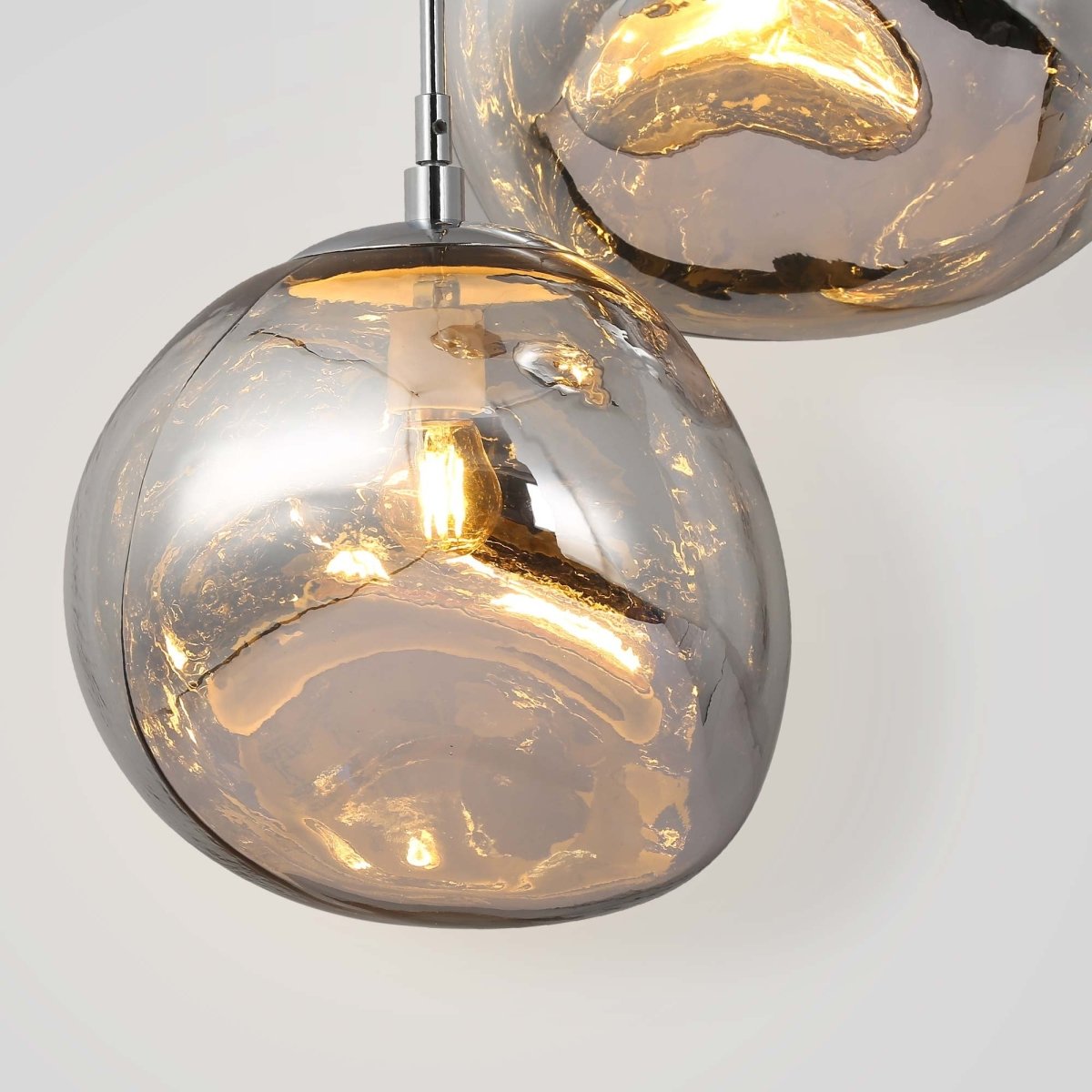 Lámpara colgante cristal triple "KADNIS" - 3 x E27 - Barcelona Led-Decoración