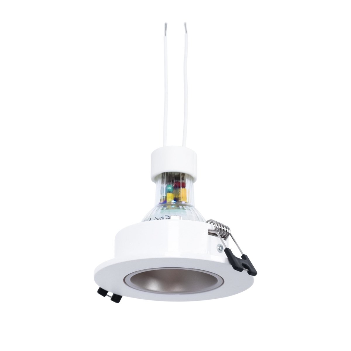 KIT Aro empotrable Ø90mm + Bombilla GU10 6W + Portalámparas - Barcelona Led-