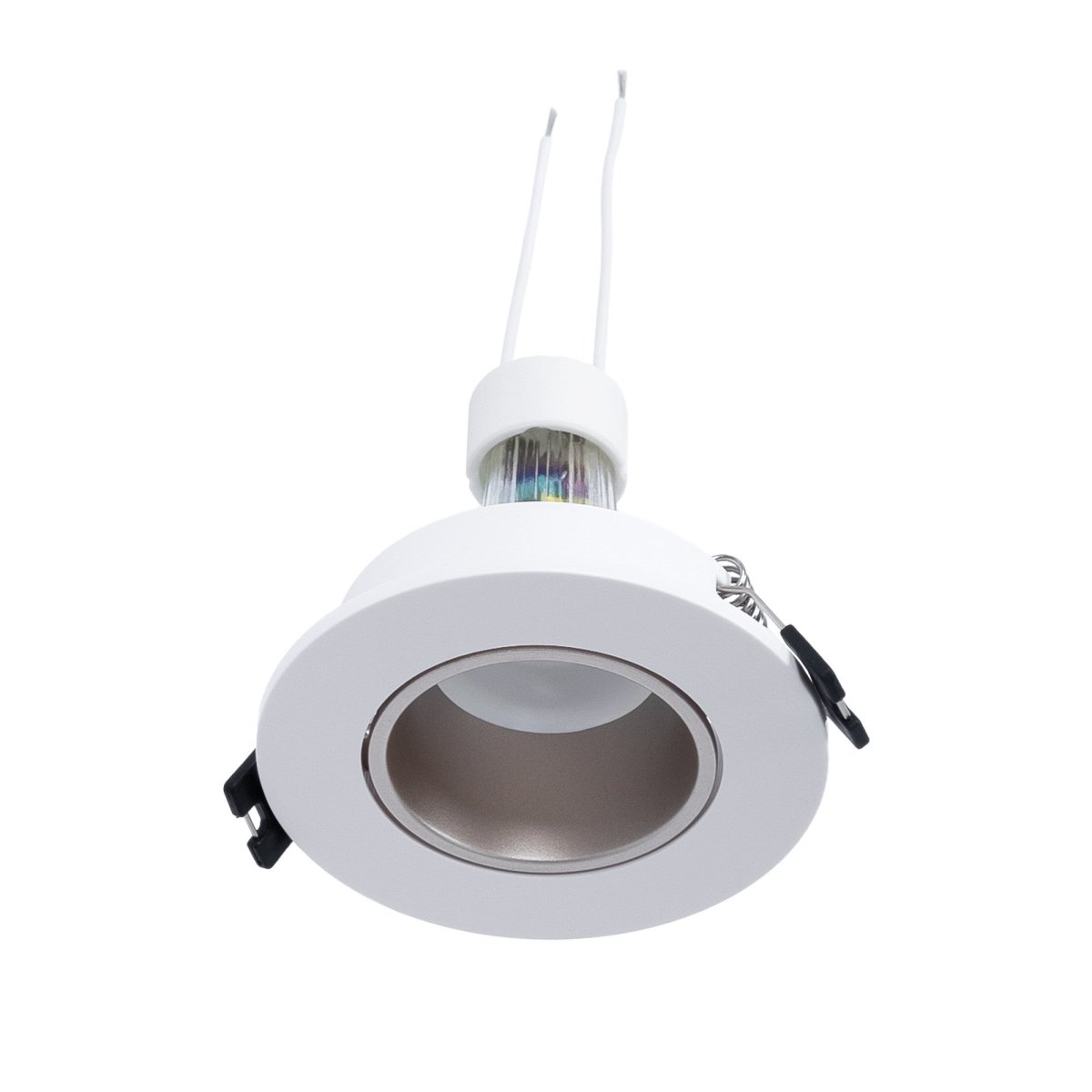 KIT Aro empotrable Ø90mm + Bombilla GU10 6W + Portalámparas - Barcelona Led-