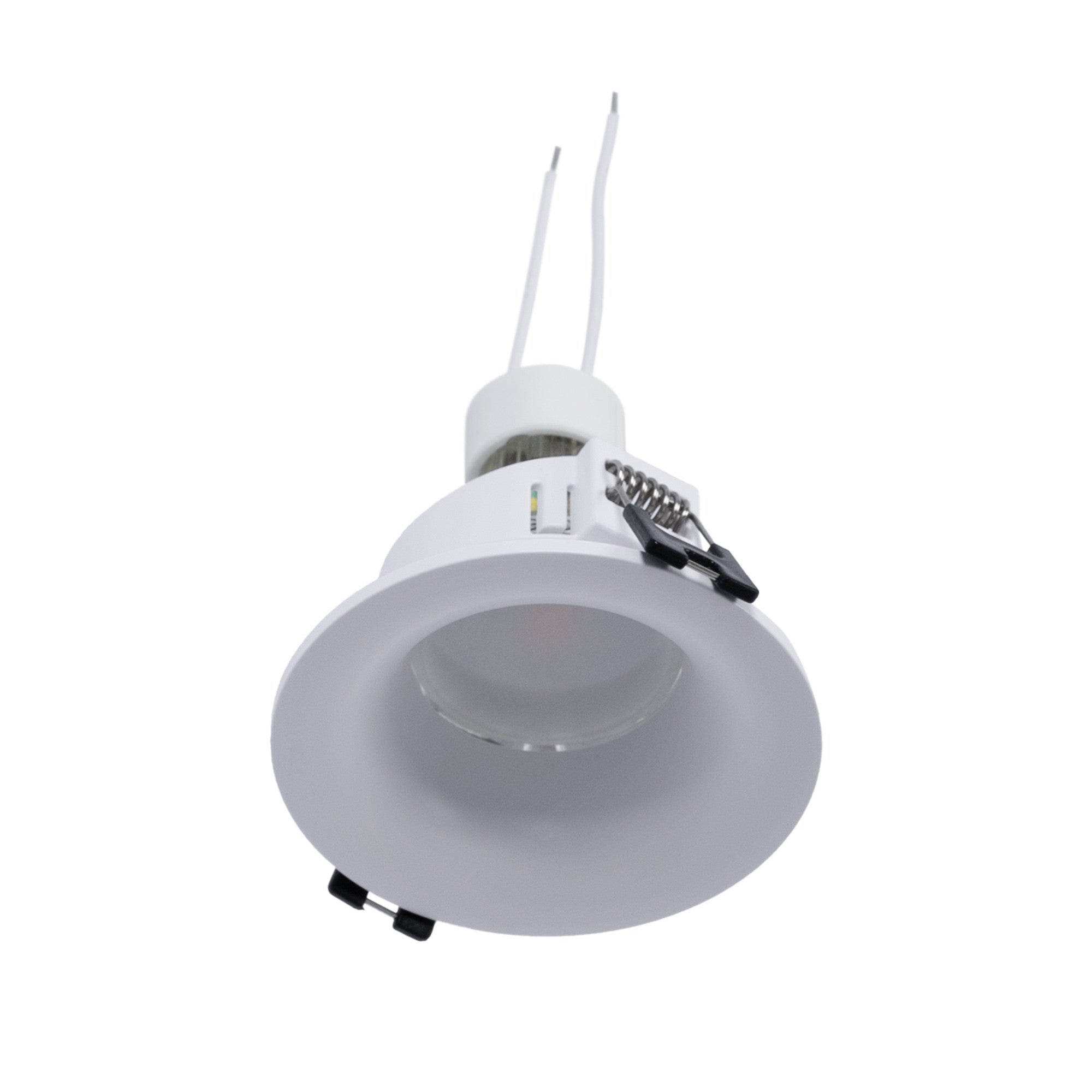 KIT Aro empotrable Ø86mm + Bombilla GU10 6W + Portalámparas