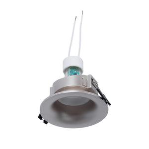 KIT Aro empotrable Ø86mm + Bombilla GU10 6W + Portalámparas (18)