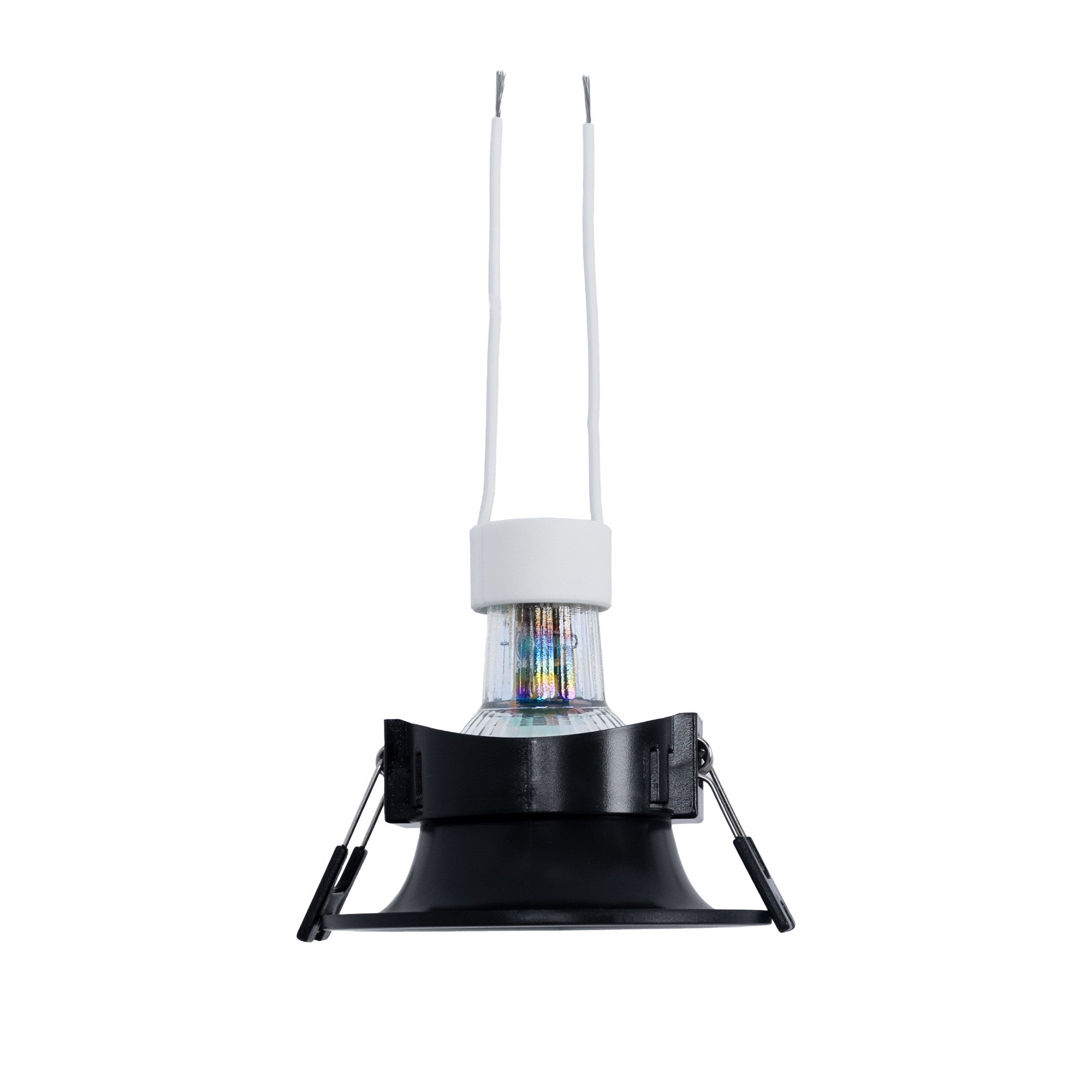 KIT Aro empotrable Ø86mm + Bombilla GU10 6W + Portalámparas (69)