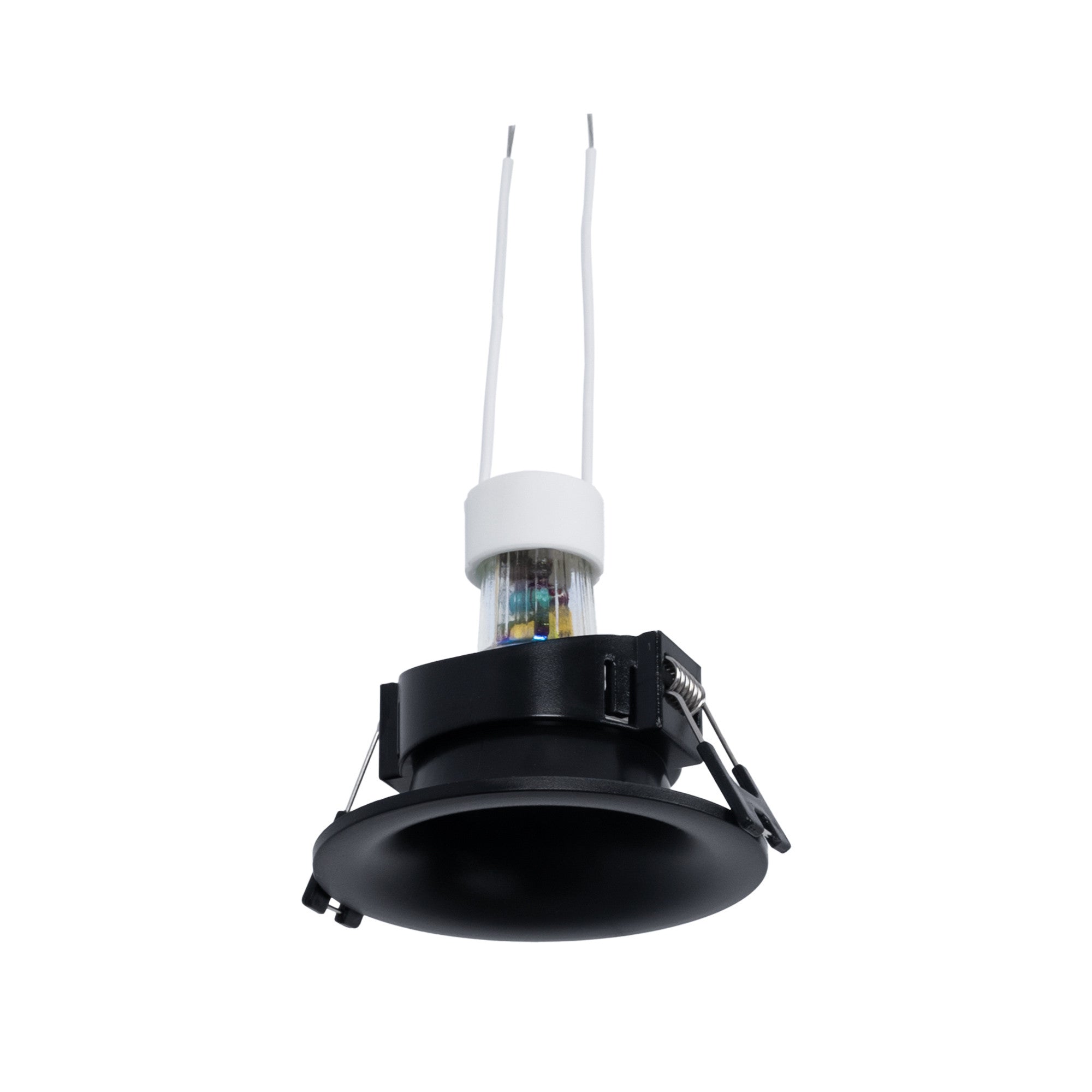KIT Aro empotrable Ø86mm + Bombilla GU10 6W + Portalámparas (70)