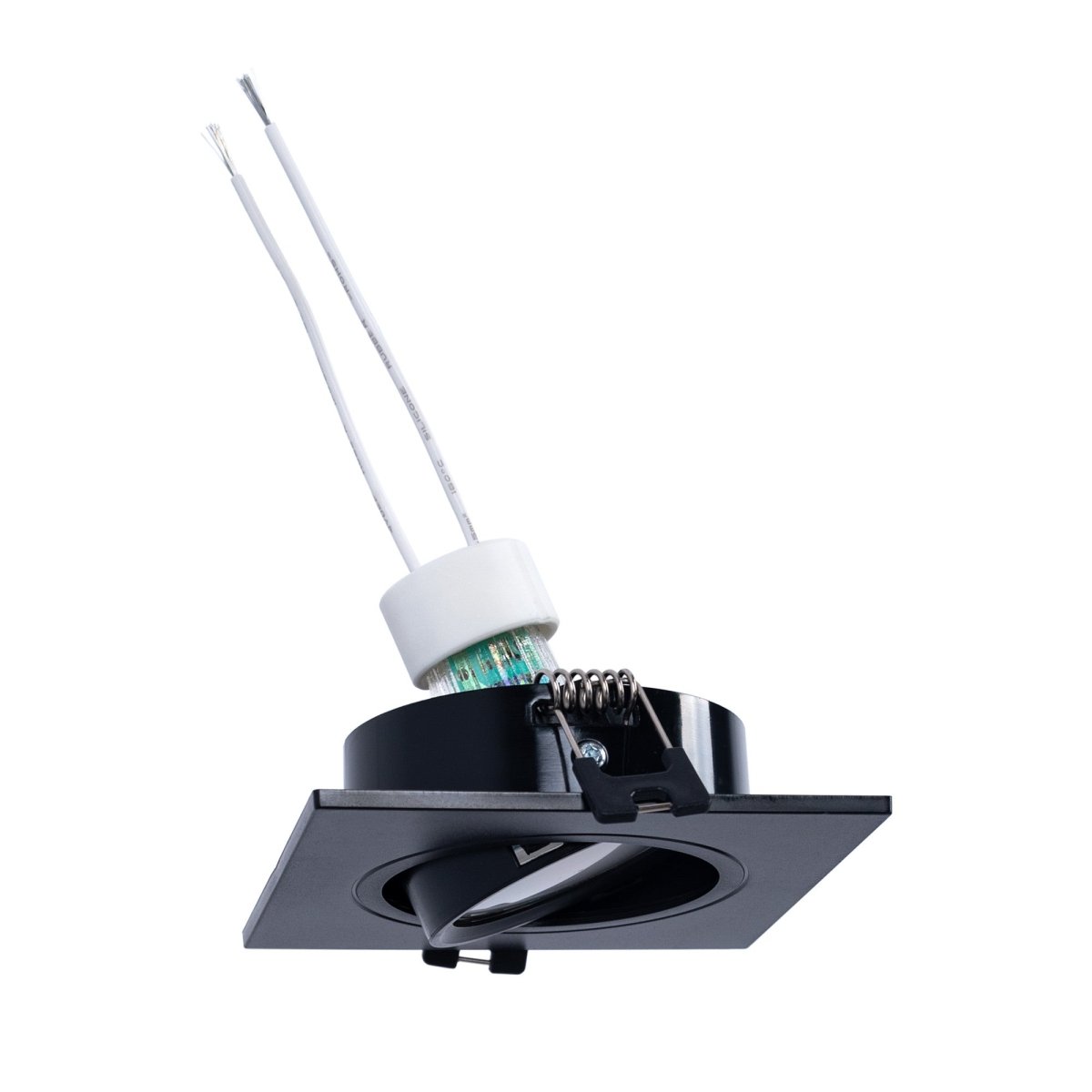 KIT Aro downlight cuadrado 93x93mm + Bombilla GU10 6W + Portalámparas - Barcelona Led-