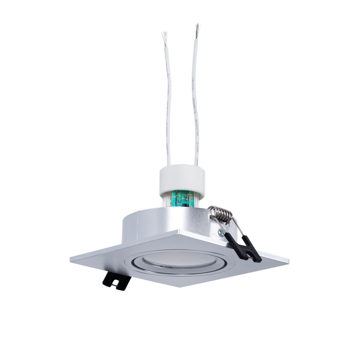 KIT Aro downlight cuadrado 93x93mm + Bombilla GU10 6W + Portalámparas - Barcelona Led-