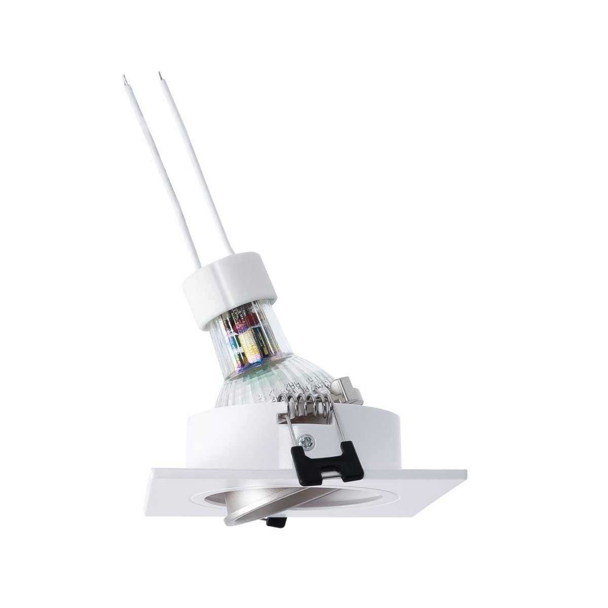KIT Aro downlight cuadrado 93x93mm + Bombilla GU10 6W + Portalámparas - Barcelona Led-