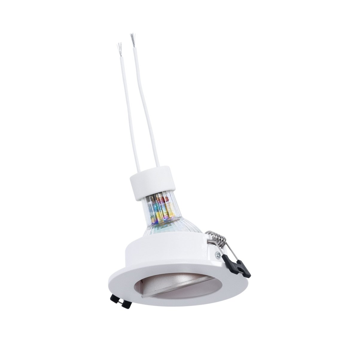 KIT Aro empotrable Ø90mm + Bombilla GU10 6W + Portalámparas - Barcelona Led-