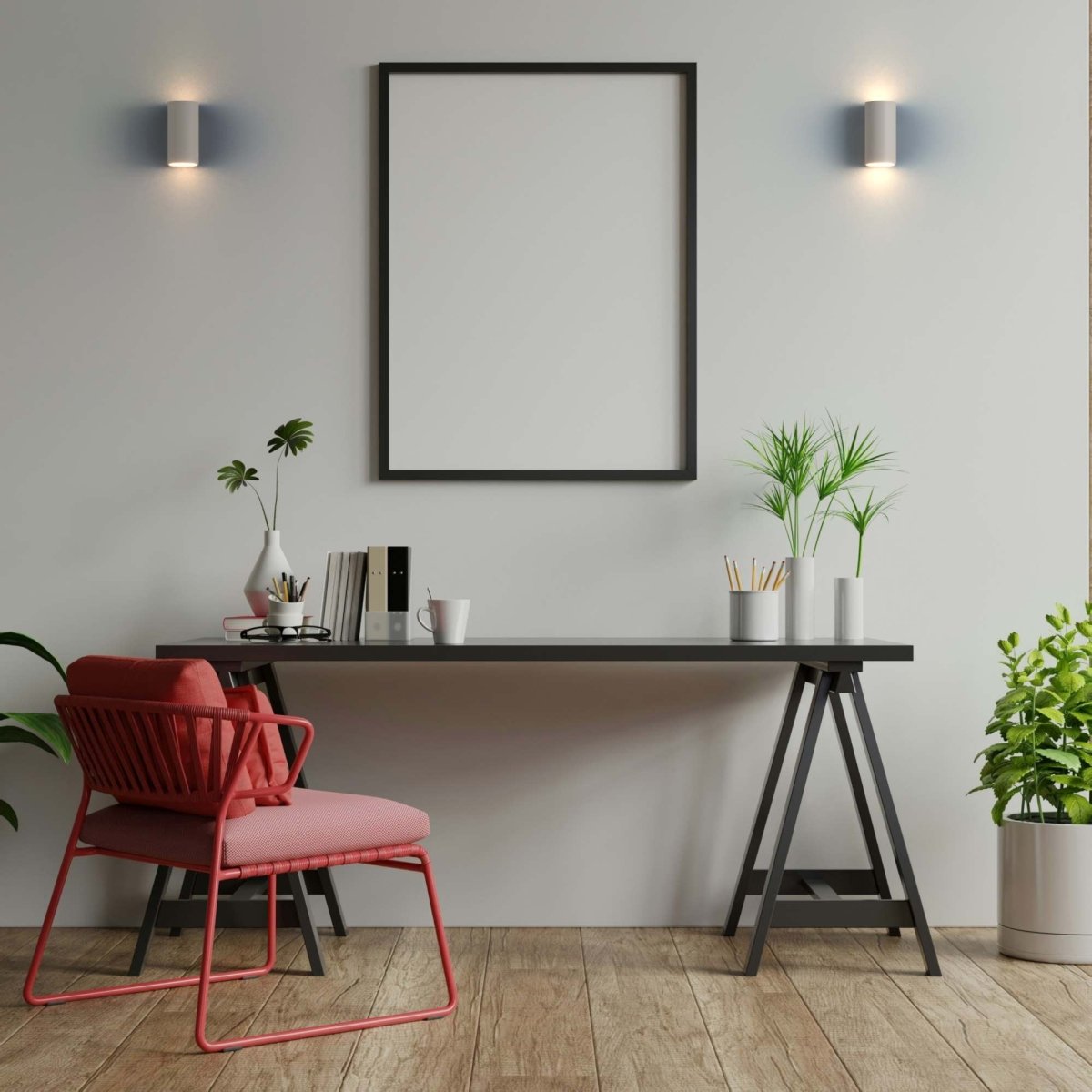 Aplique de pared escayola "Trabis" - Bidireccional - 2 x GU10 - Barcelona Led-Decoración