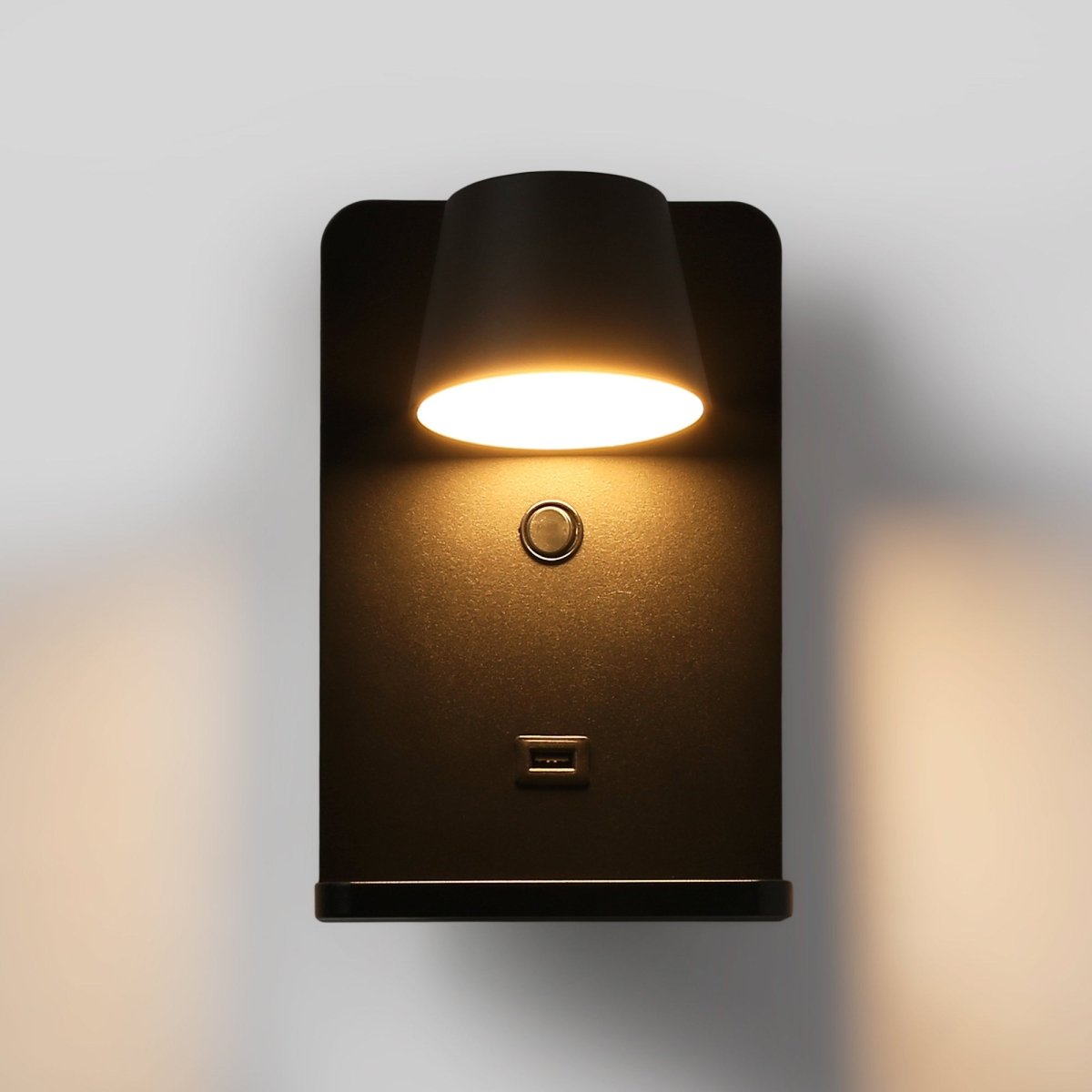 Aplique de pared para lectura con puerto USB "BASKOP W" - 6W - Base carga inalámbrica - Barcelona Led-Decoración