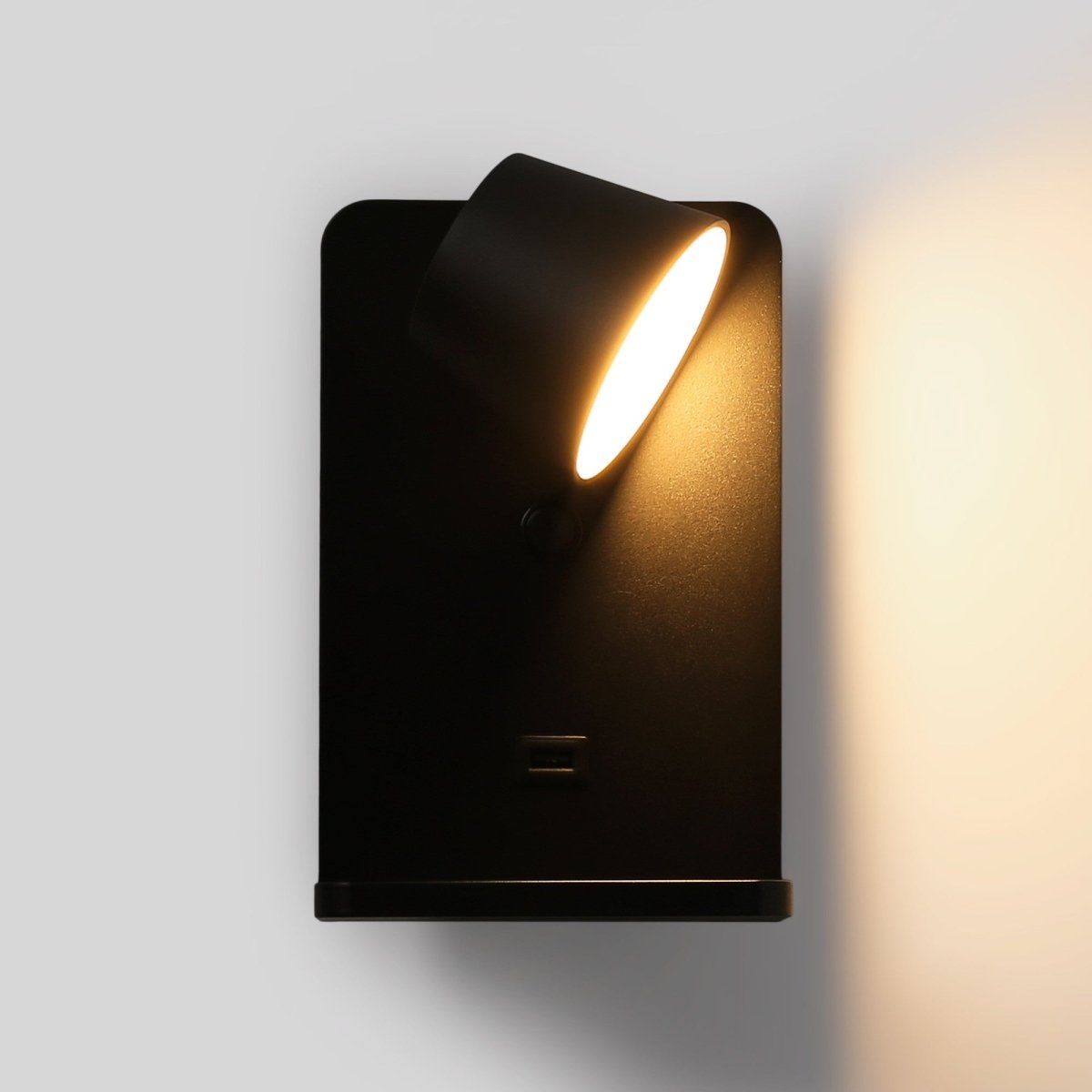 Aplique de pared para lectura con puerto USB "BASKOP W" - 6W - Base carga inalámbrica - Barcelona Led-Decoración
