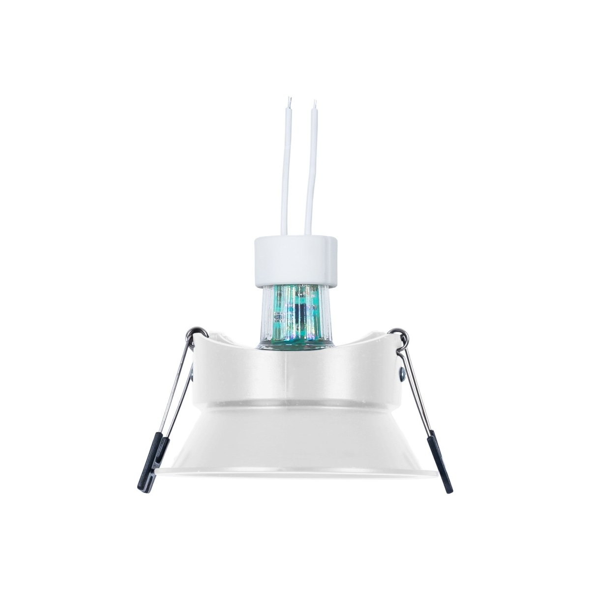 KIT Aro empotrable Ø93mm + Bombilla GU10 6W + Portalámparas - Barcelona Led-