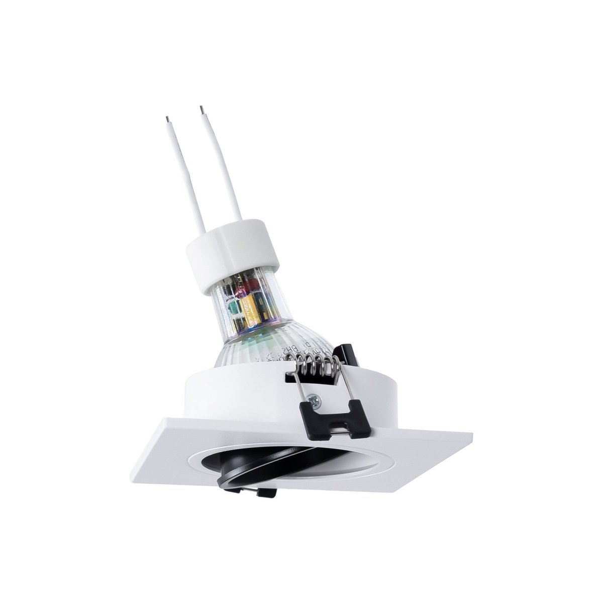 KIT Aro downlight cuadrado 93x93mm + Bombilla GU10 6W + Portalámparas - Barcelona Led-