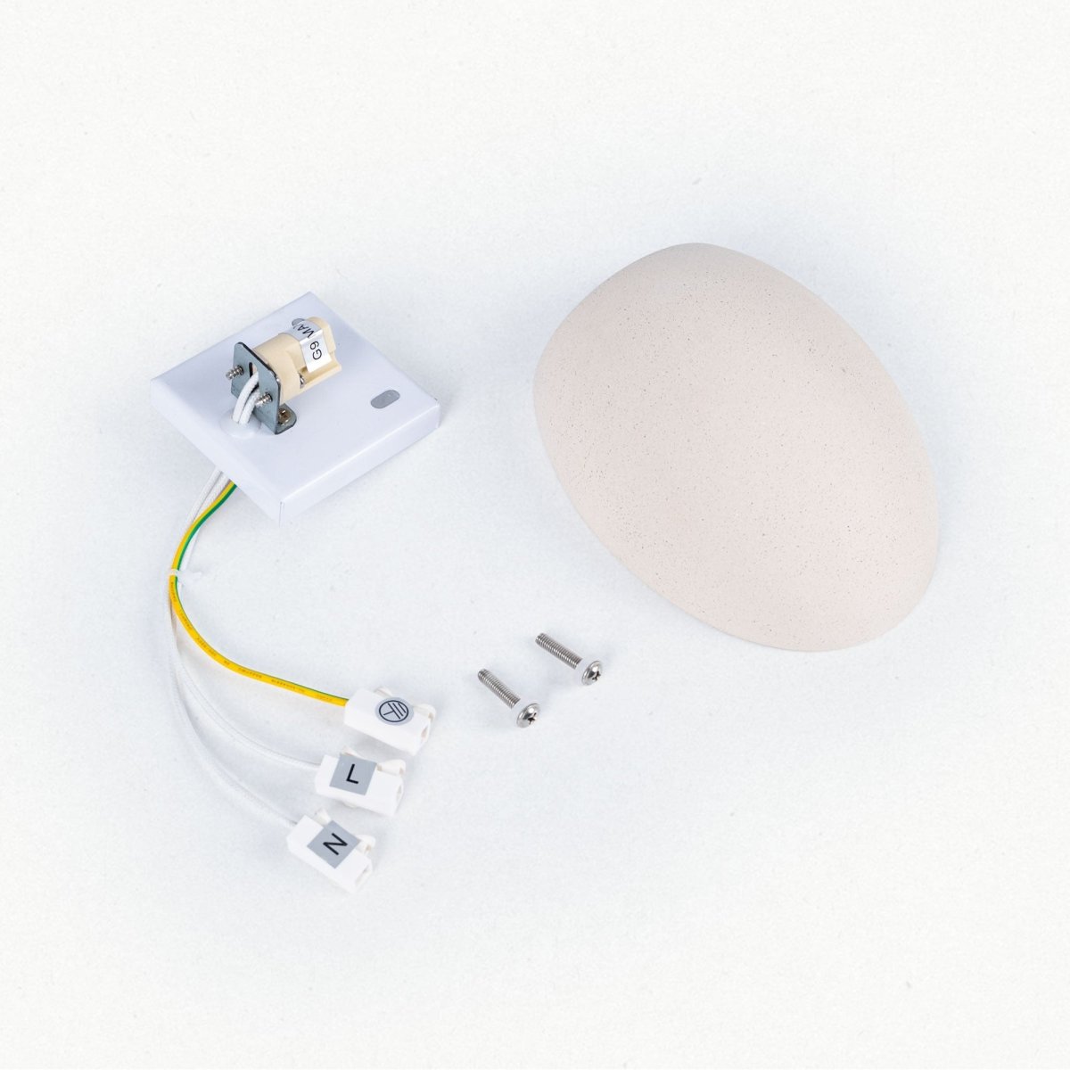 Aplique de pared cemento "Semba" - 3 colores - 1 x G9 - Barcelona Led-Decoración