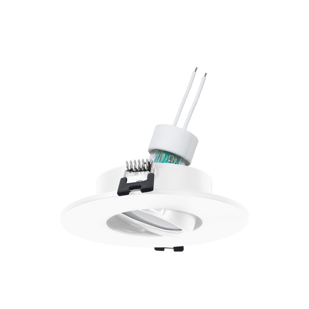 KIT Aro empotrable Ø110mm + Bombilla GU10 6W + Portalámparas - Barcelona Led-