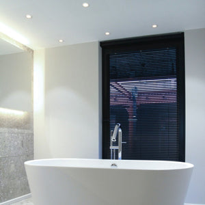 KIT Aro empotrable estanco Ø90mm + Bombilla GU10 6W + Portalámparas (15)