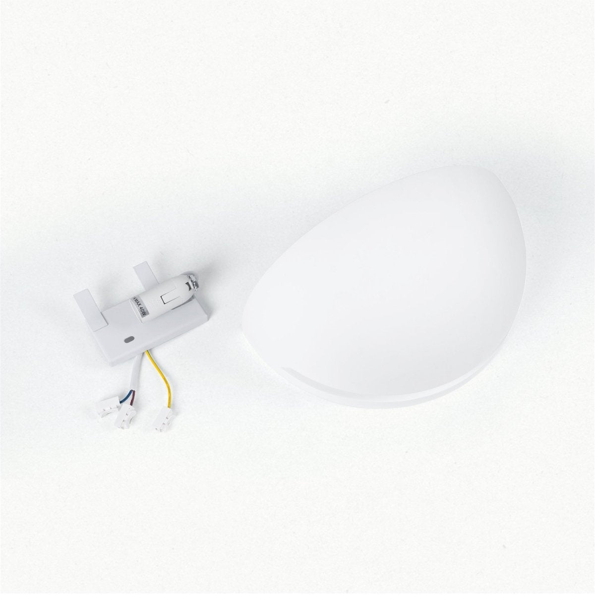 Aplique de pared escayola "Bol" - 1 x E14 - Barcelona Led-Decoración