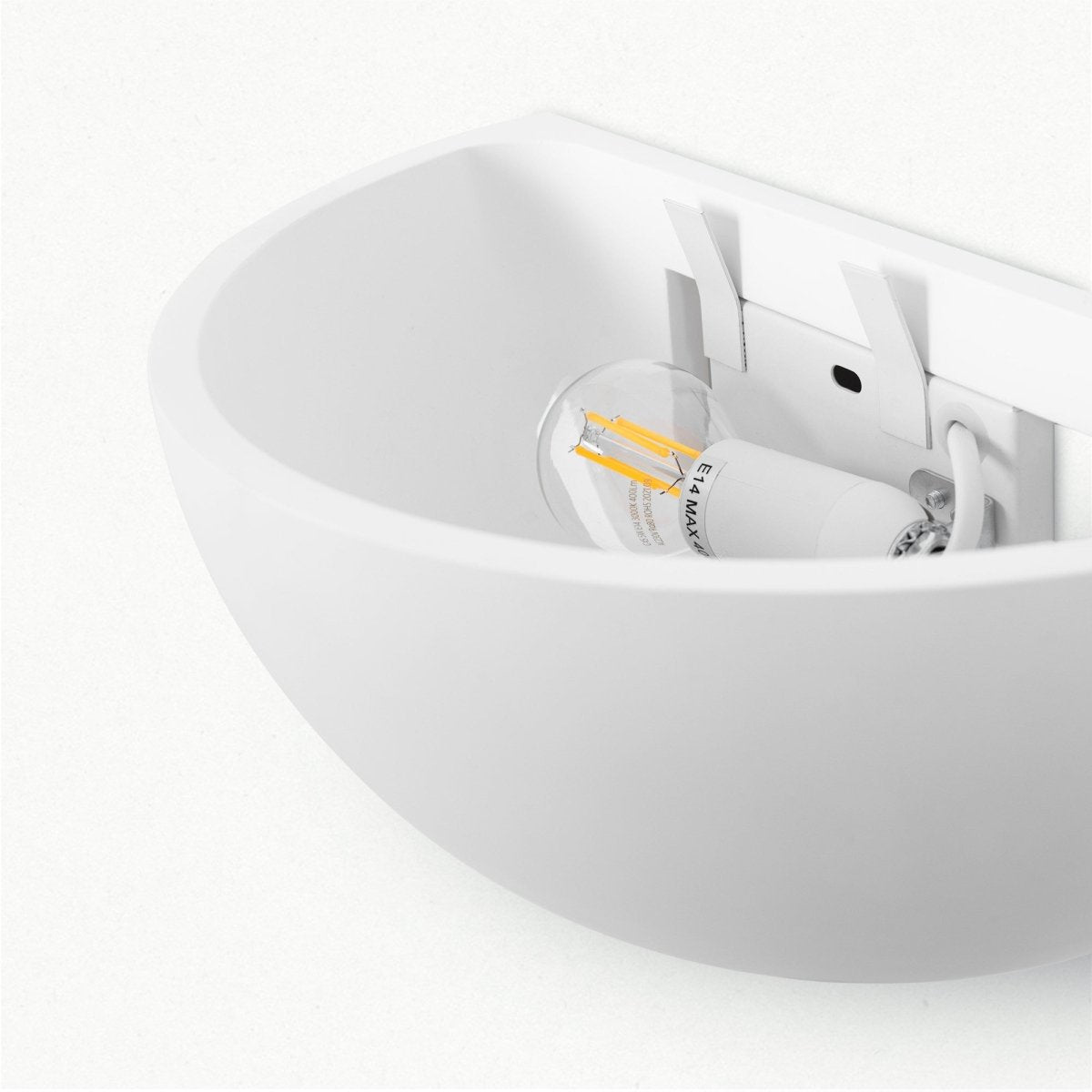 Aplique de pared escayola "Bol" - 1 x E14 - Barcelona Led-Decoración