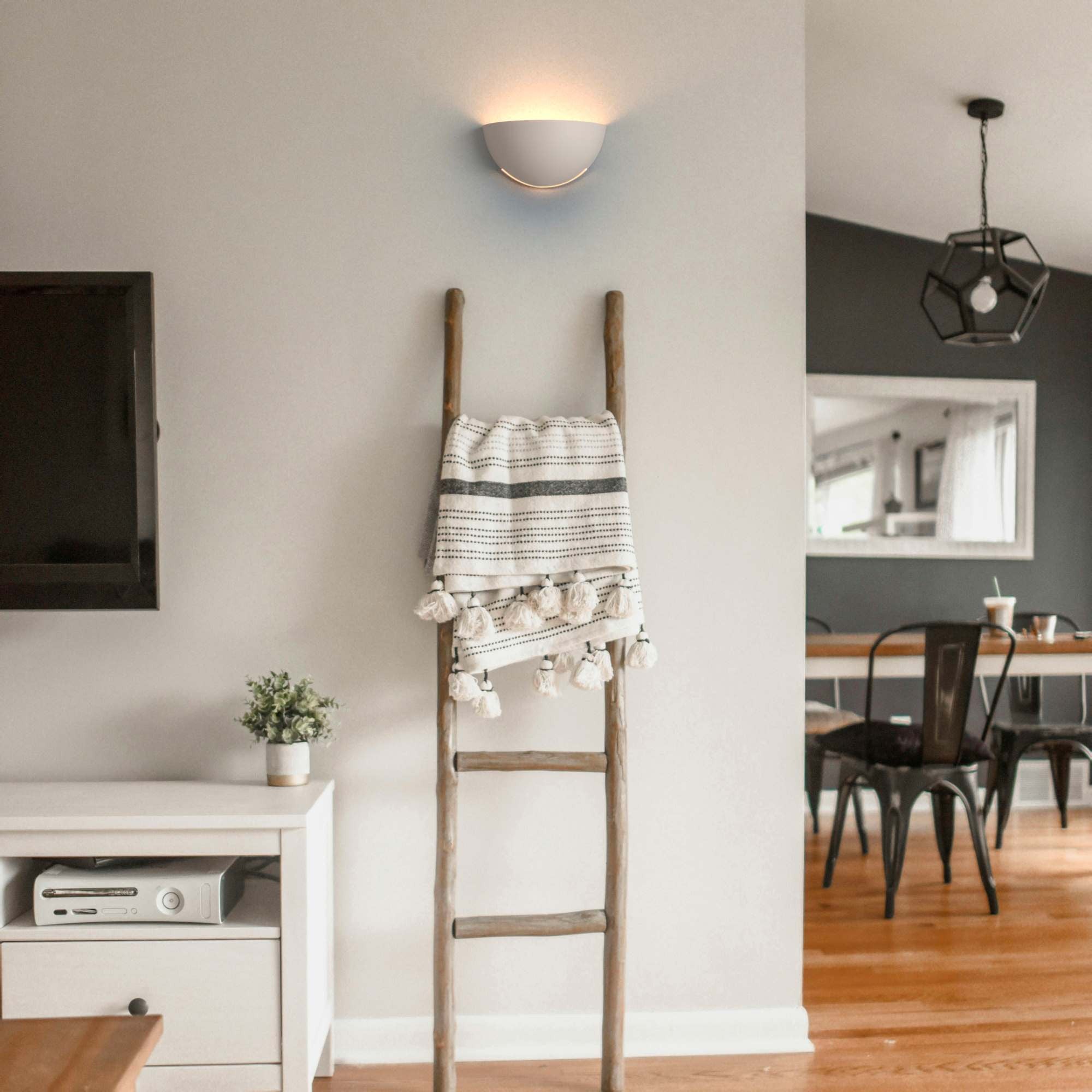 Aplique de pared escayola "Bol" - 1 x E14 (1)