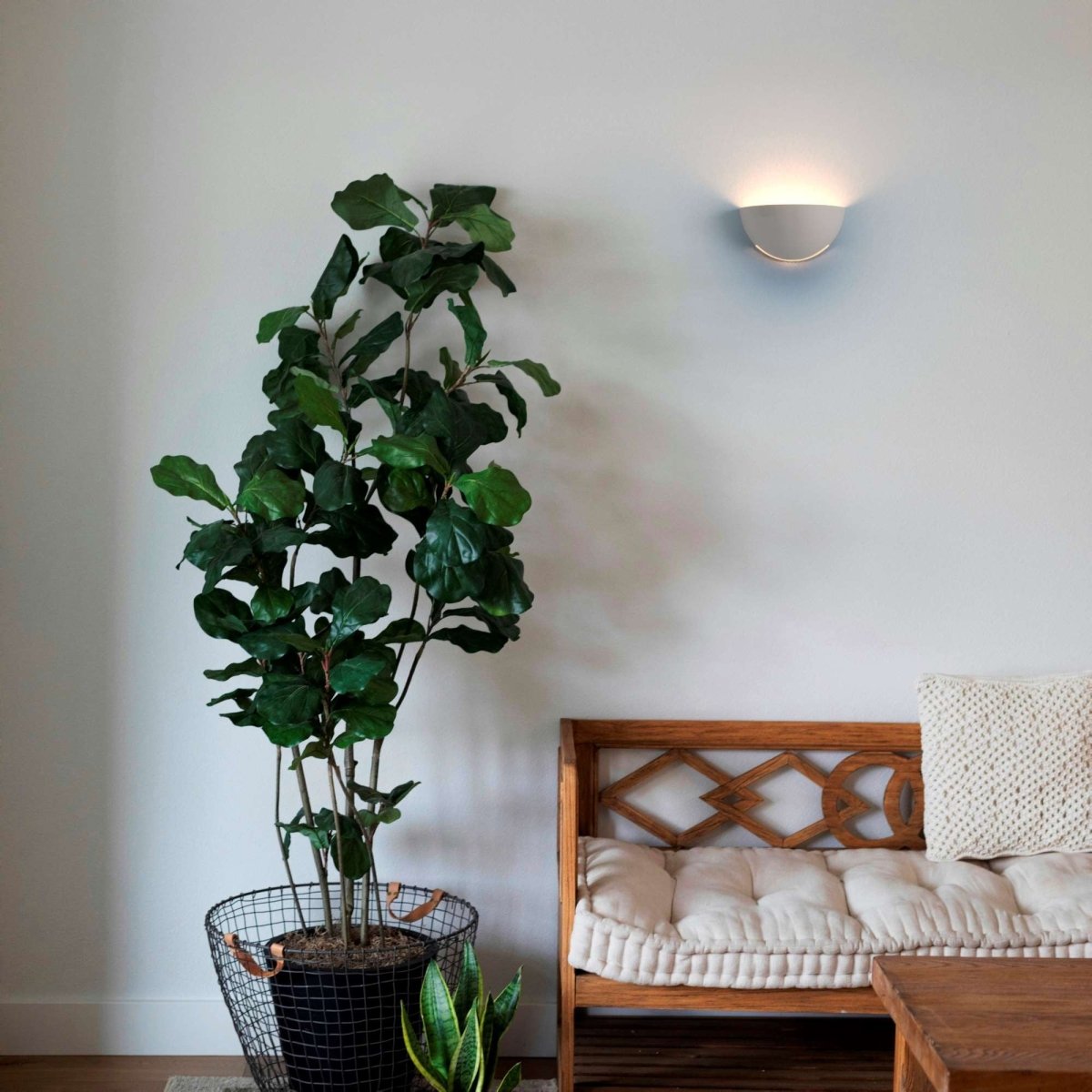 Aplique de pared escayola "Bol" - 1 x E14 - Barcelona Led-Decoración