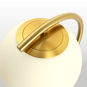 Lámpara de mesa bola cristal "San" - E27 (9)