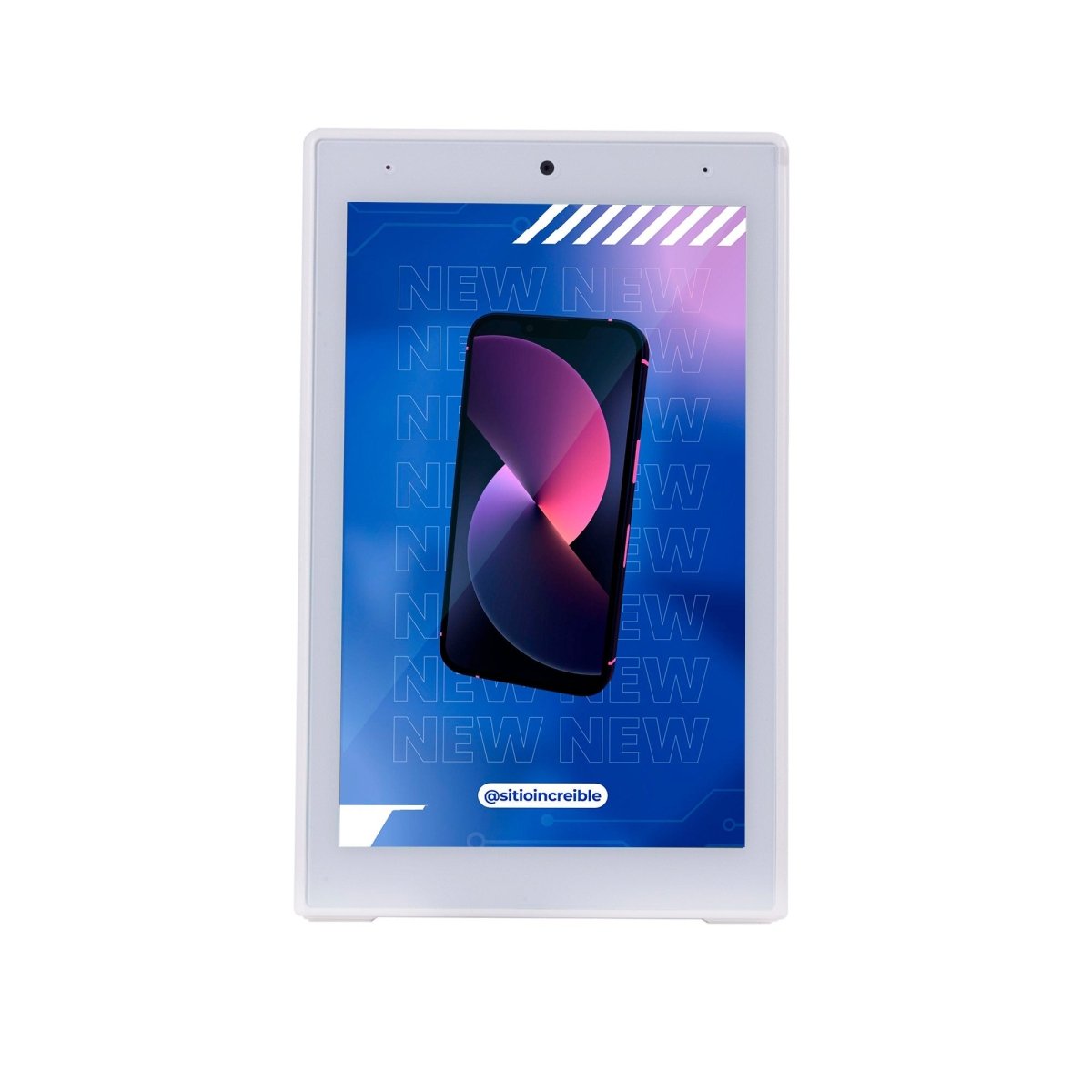 Display publicitario LCD de mesa 10.1'' con cámara - Táctil - Android 11 - Barcelona Led-Signage