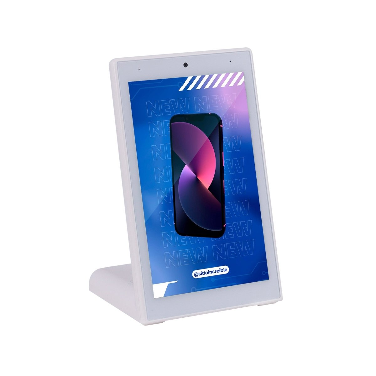 Display publicitario LCD de mesa 10.1'' con cámara - Táctil - Android 11 - Barcelona Led-Signage