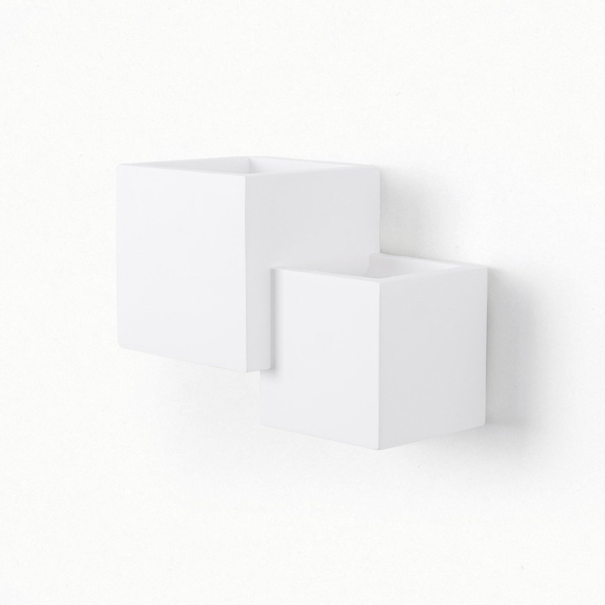 Aplique de pared escayola "Cube" - 2 x G9 - Barcelona Led-Decoración